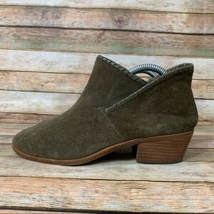 Jack Rogers Sadie Suede Olive Booties